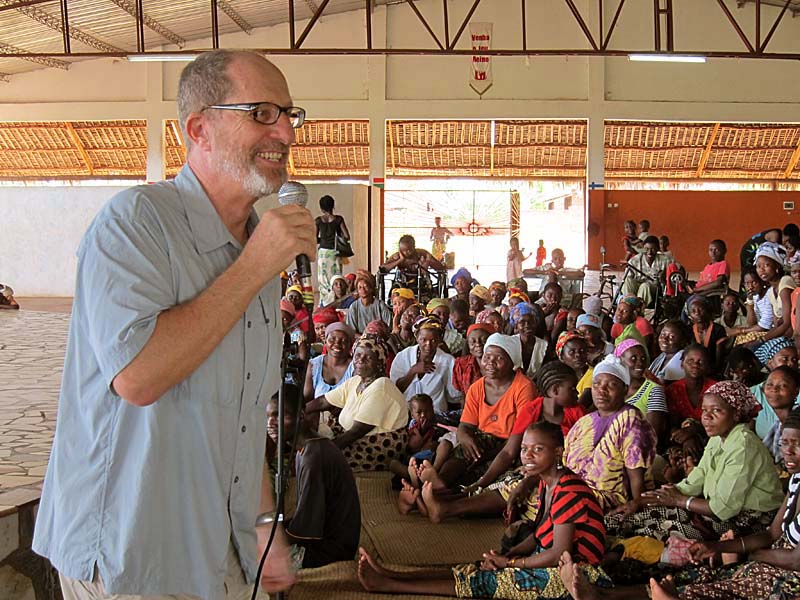 Presentation at the orphanage